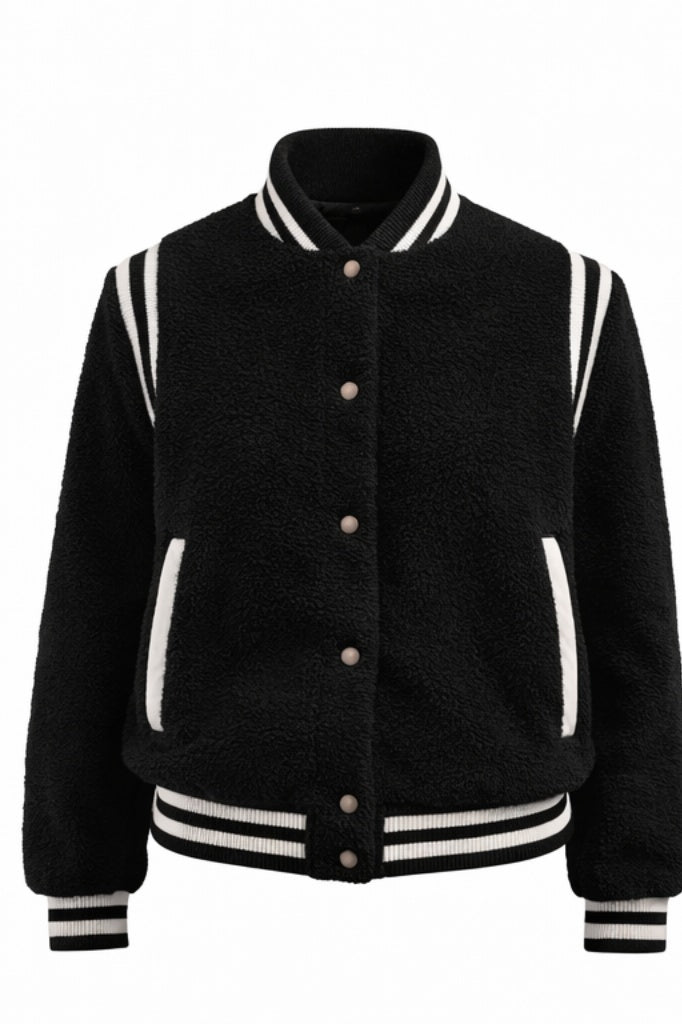 100% WOOL VARSITY DOWN JACKET