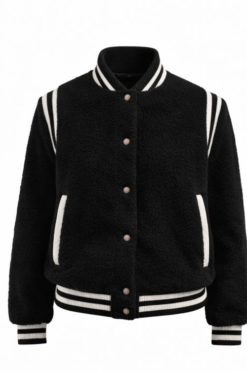 100% WOOL VARSITY DOWN JACKET