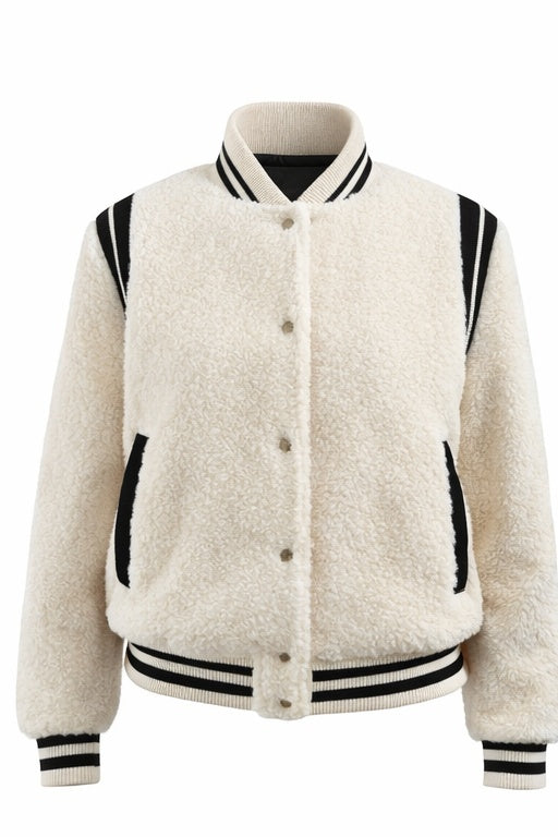 100% WOOL VARSITY DOWN JACKET