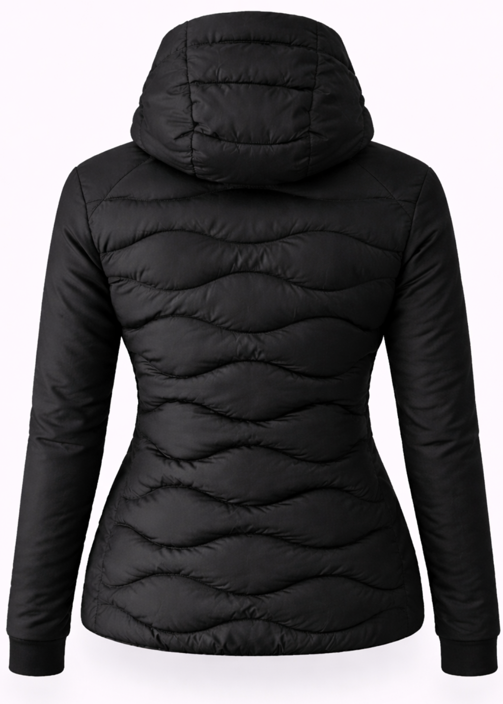 Hybrid Wave-Quilted Down Jacket