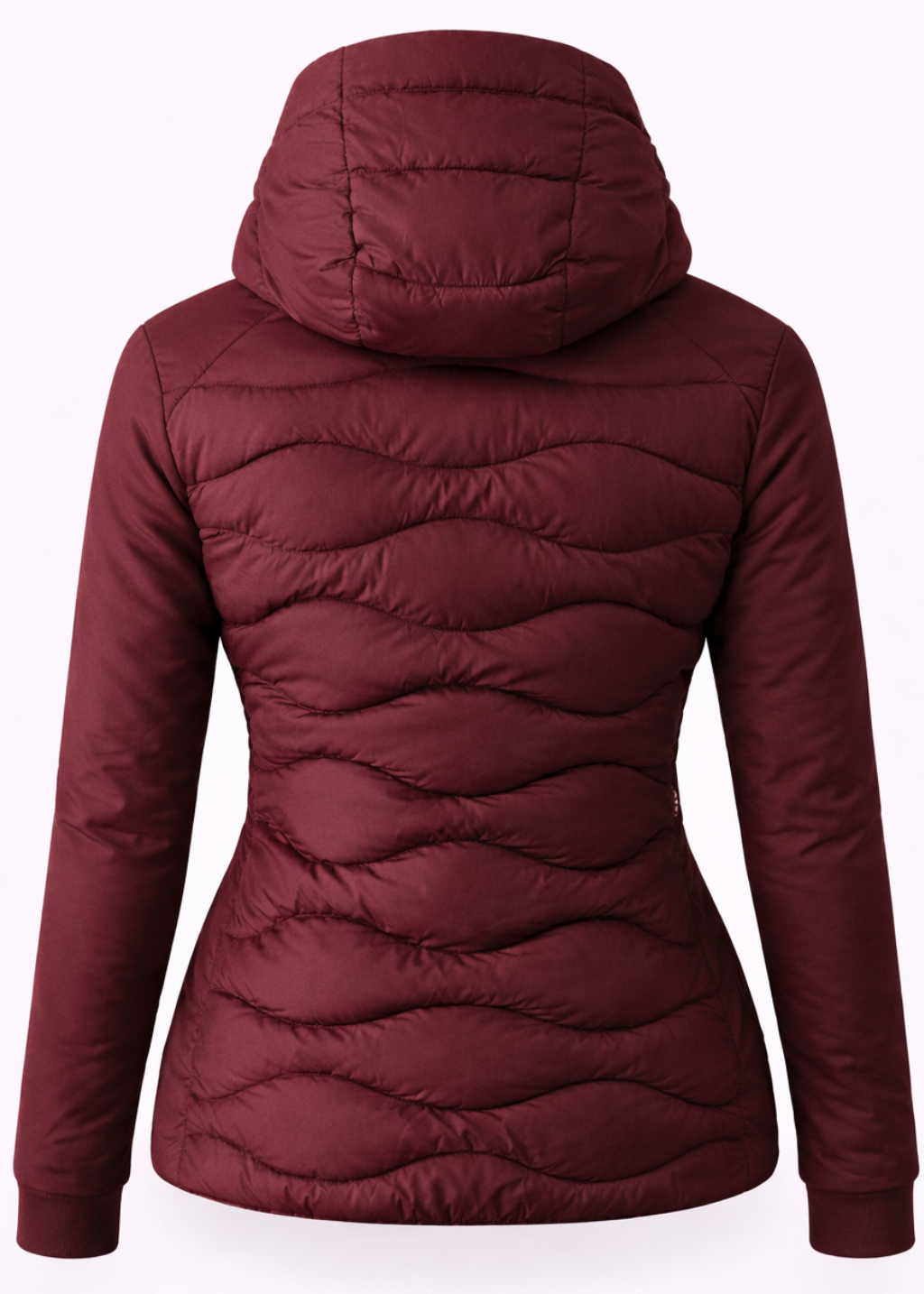 Hybrid Wave-Quilted Down Jacket