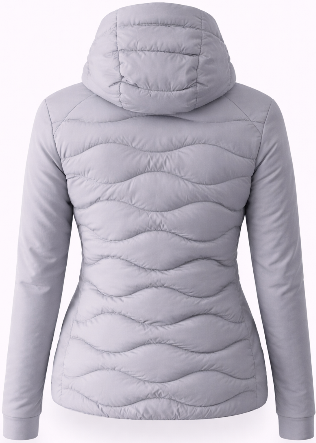 Hybrid Wave-Quilted Down Jacket