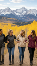 Hybrid Wave-Quilted Down Jacket