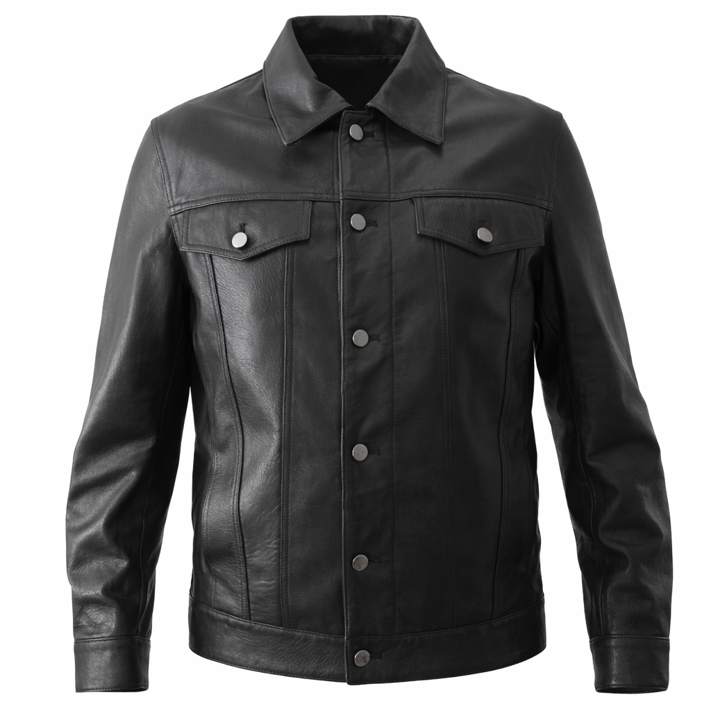 COW LEATHER TRUCKER JACKET TYPE-3