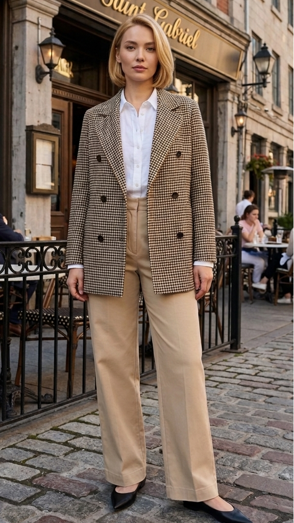 DOUBLE BREASTED BLAZER